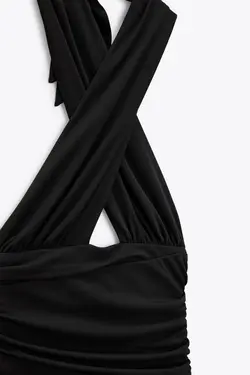 پیراهن کوتاه زنانه مشکی زارا