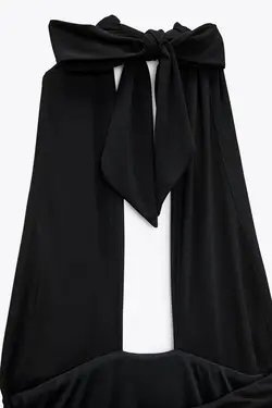 پیراهن کوتاه زنانه مشکی زارا