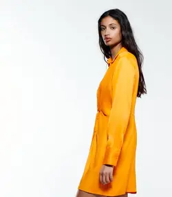 پیراهن کوتاه زنانه نارنجی زارا