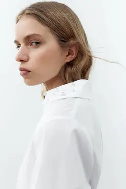 پیراهن کوتاه زنانه سفید زارا