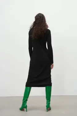 پیراهن میدی زنانه مشکی زارا