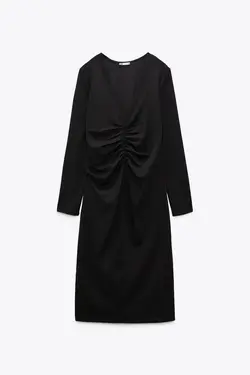 پیراهن میدی زنانه مشکی زارا