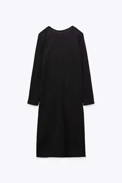 پیراهن میدی زنانه مشکی زارا