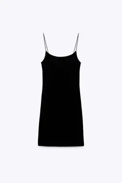 پیراهن کوتاه زنانه مشکی زارا