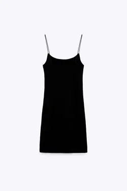 پیراهن کوتاه زنانه مشکی زارا