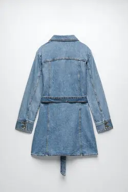 پیراهن کوتاه زنانه آبی زارا