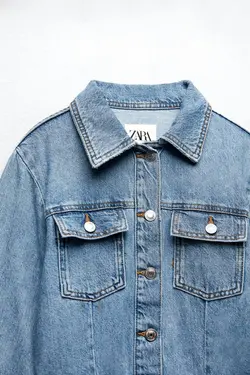 پیراهن کوتاه زنانه آبی زارا