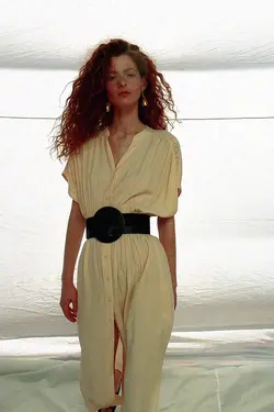 پیراهن میدی زنانه سفید تیره زارا