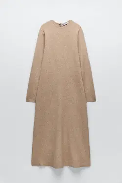 پیراهن میدی زنانه بژ زارا