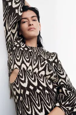 پیراهن میدی زنانه مشکی زارا