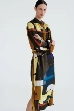 پیراهن میدی زنانه چند رنگ زارا