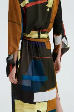 پیراهن میدی زنانه چند رنگ زارا