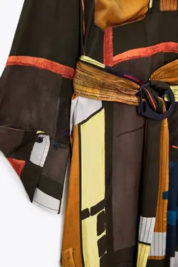 پیراهن میدی زنانه چند رنگ زارا