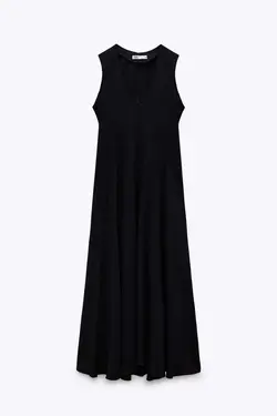 پیراهن میدی زنانه مشکی زارا