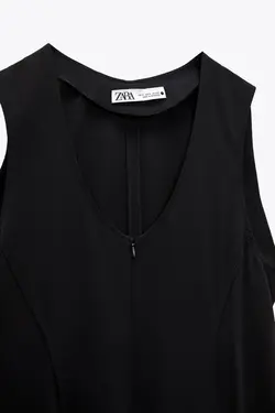 پیراهن میدی زنانه مشکی زارا