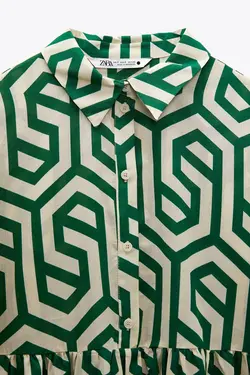 پیراهن میدی زنانه سبز زارا