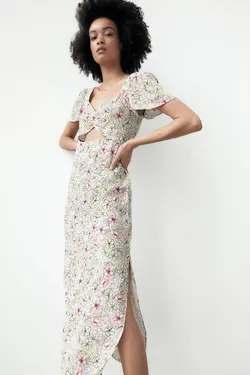 پیراهن میدی زنانه چند رنگ زارا