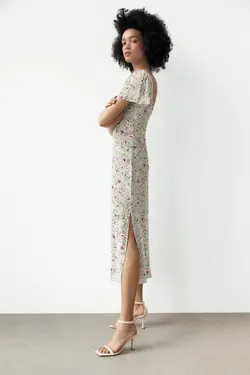 پیراهن میدی زنانه چند رنگ زارا