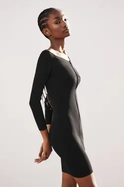 پیراهن کوتاه زنانه مشکی زارا