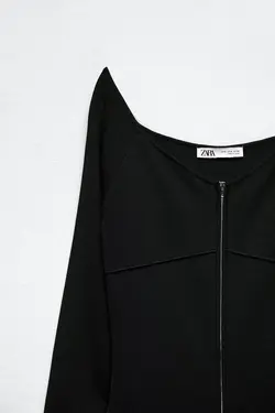 پیراهن کوتاه زنانه مشکی زارا