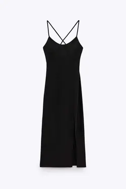 پیراهن میدی زنانه مشکی زارا