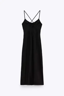 پیراهن میدی زنانه مشکی زارا