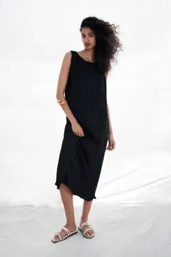 پیراهن میدی زنانه مشکی زارا