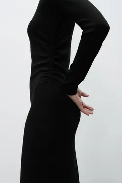 پیراهن میدی زنانه مشکی زارا