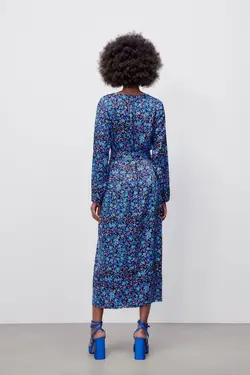 پیراهن میدی زنانه چند رنگ زارا