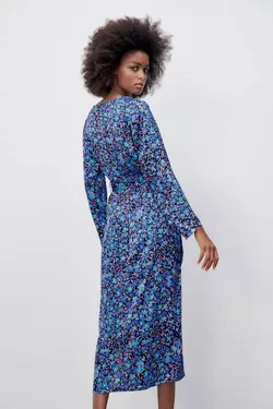 پیراهن میدی زنانه چند رنگ زارا