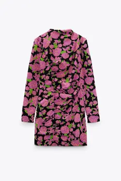 پیراهن کوتاه زنانه مشکی زارا