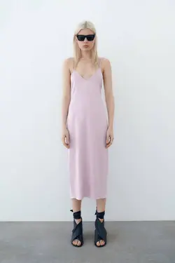 پیراهن میدی زنانه بنفش زارا