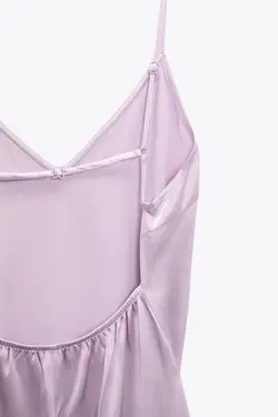 پیراهن میدی زنانه بنفش زارا