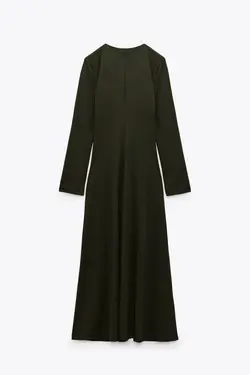 پیراهن میدی زنانه سبز زارا