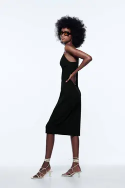 پیراهن میدی زنانه مشکی زارا