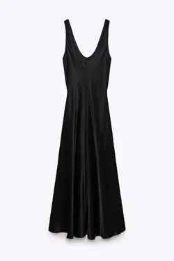 پیراهن میدی زنانه مشکی زارا