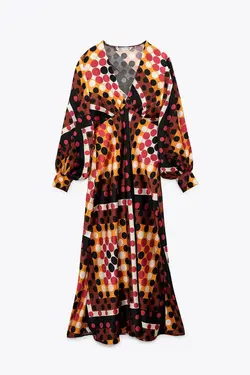 پیراهن میدی زنانه چند رنگ زارا