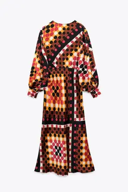 پیراهن میدی زنانه چند رنگ زارا