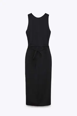 پیراهن میدی زنانه مشکی زارا