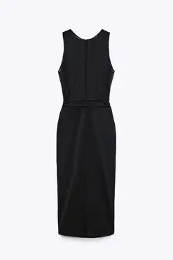 پیراهن میدی زنانه مشکی زارا