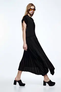 پیراهن میدی زنانه مشکی زارا