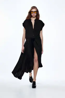 پیراهن میدی زنانه مشکی زارا