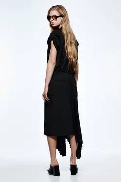 پیراهن میدی زنانه مشکی زارا