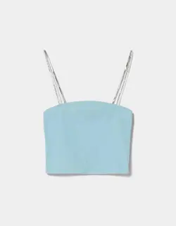 تاپ زنانه آبی برشکا
