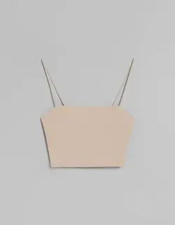 تاپ زنانه بژ برشکا