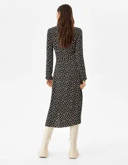 پیراهن میدی زنانه سیاه برشکا