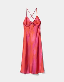 پیراهن میدی زنانه قرمز برشکا