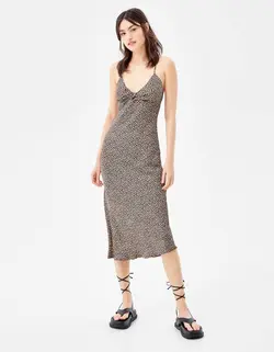 پیراهن میدی زنانه چند رنگ برشکا