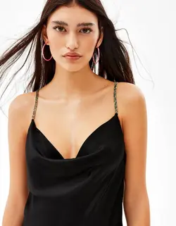 پیراهن مجلسی زنانه سیاه برشکا