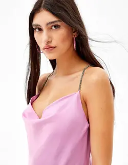 پیراهن مجلسی زنانه بنفش برشکا